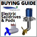 selection of electric saildrive and pod boat motors